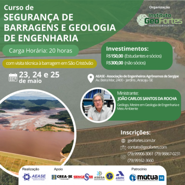 SEGURANÇA DE BARRAGENS E GEOLOGIA DE ENGENHARIA (Sócios e estudantes) SEGURANÇA DE BARRAGENS E GEOLOGIA DE ENGENHARIA (Sócios e estudantes)